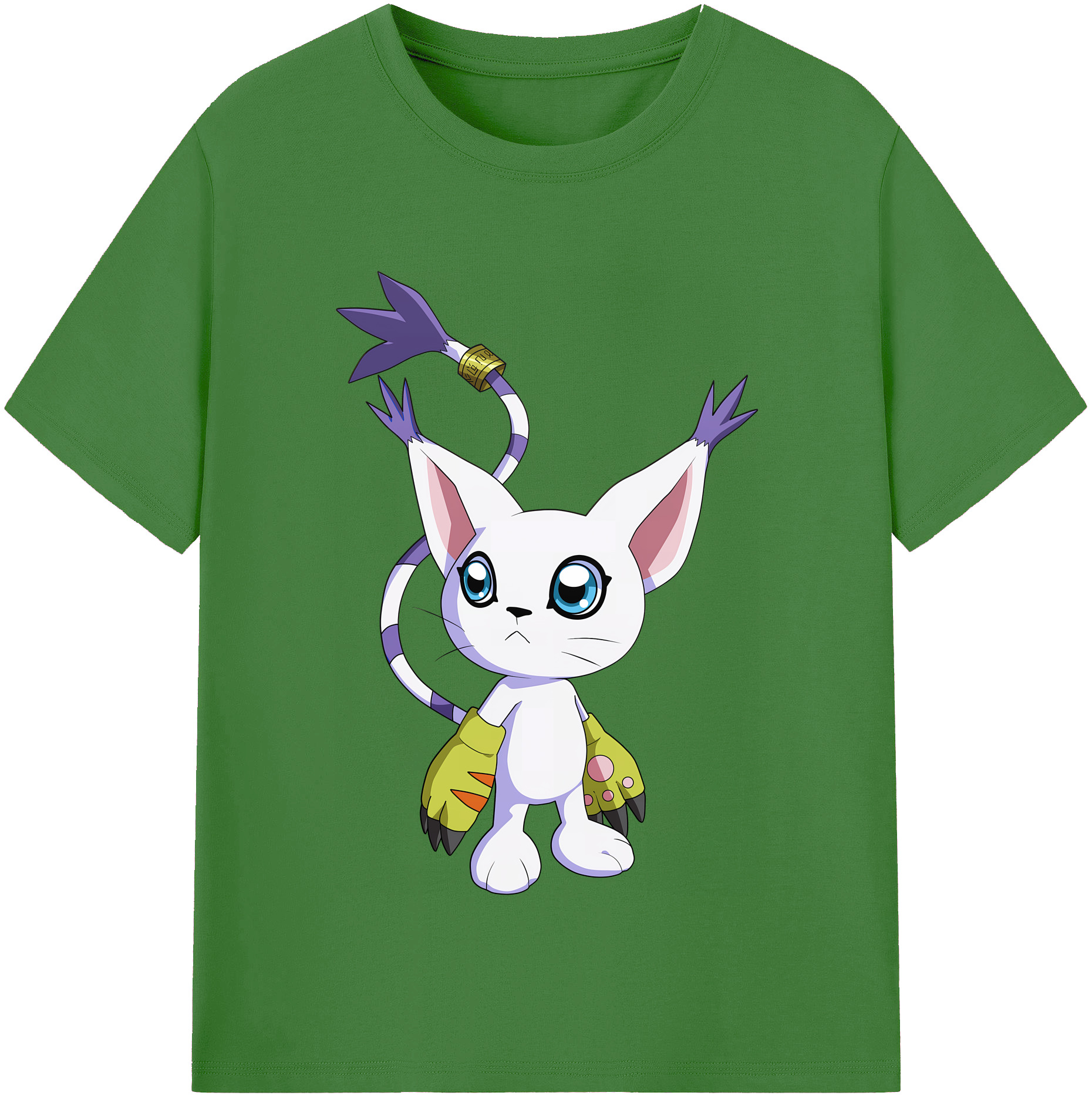 （画像用） Digimon デジタルモンスター/デジモン レディースカジュアルプリントTシャツ（綿100％）